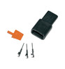 Deutsch DTM 3 Position Receptacle Kit, electrical connector components for secure wiring connections.