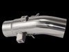 VooDoo Performance Series Slip On Exhaust Kawasaki ZX6R 13-25, stainless steel motorcycle exhaust with mounting brackets and hooks for Kawasaki ZX6R model years 2013 to 2017.