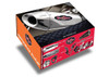 VooDoo Performance Series Slip On Exhaust Suzuki GSXR1000 (12-16), product packaging with image of shiny metallic exhaust pipe and various components printed on it.