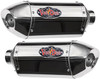 VooDoo Performance Series Slip On Exhaust Yamaha YZF-R1 (09-14), stainless steel and black aftermarket motorcycle exhausts with logo branding.