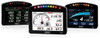 Motec Dash C125 Race Logging Kit, three digital dashboards displaying racing data for engine RPM, speed, lap time, and vehicle telemetry