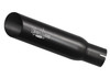 VooDoo Shorty Slip On Exhaust for Suzuki GSXR750 and GSXR600, black motorcycle exhaust slip-on system with YooDoo logo