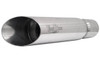 VooDoo Shorty Slip On Exhaust for Suzuki GSXR1000 (12-16), stainless steel motorcycle exhaust with tapered end and VooDoo logo.
