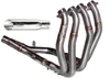 VooDoo Shorty Exhaust Suzuki GSXR1300R Hayabusa (99-20), polished and metallic motorcycle exhaust system with four pipes.