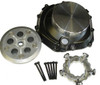 MTC Lock Up Clutch Kawasaki ZX-14R (12-26), motorcycle clutch parts and cover kit with bolts and mounting plate for enhanced performance and durability.