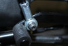 HTP Performance HTP Air Shifter Bracket Kawasaki ZX-10R 2016-2020, close-up of motorcycle air shifter bracket mounted on bike frame.