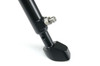 Brooks Performance Brocks Adjustable BrockSTAND Kickstand Kawasaki ZX14R (06-25), close-up of the black motorcycle kickstand showing its metal mounting point and sleek design.