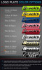 Brocks Performance Brocks CT Megaphone Full Exhaust 17" Muffler BMW S1000RR (10-14), image shows various logo plate color options including green, yellow, blue, pink, red, white, black and gold, silver, and a special 'Stupid Fast' logo plate. Brocks Performance Brocks CT Megaphone Full Exhaust 17" Muffler BMW S1000RR (10-14), image shows various logo plate color options including green, yellow, blue, pink, red, white, black and gold, silver, and a special 'Stupid Fast' logo plate.