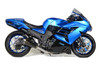 Brocks Predator Full Exhaust Stainless Front Electro-Black Muffler Kawasaki ZX-14R (12-25) - Schnitz Racing