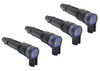 Dynatek Coil on Plug Stick Coil Suzuki GSXR1000 (09-16), four black ignition coils with blue and black labels, designed for motorcycle ignition system.