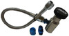 MPS CO2 Bottle Components, metal CO2 regulator and fittings with braided hose for carbon dioxide cylinders.