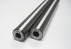APE Tool Steel Shift Fork Shaft Kit Suzuki Hayabusa (99-26), two cylindrical metal shafts with hollow centers and engraved APE branding on one end.