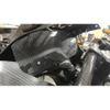 Montgomery Motorsports Carbon Fiber Dash Plate Suzuki Hayabusa 2008-2020, close-up view of the sleek black carbon fiber dashboard panel installed on the motorcycle.