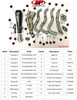 M4 Performance Exhausts M4 GP Black Exhaust Suzuki GSXR1000 (17-25), image showing multiple stainless steel exhaust pipes and components with labeled parts for motorcycle performance upgrade.