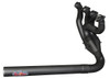 VooDoo Sidewinder Exhaust Suzuki GSXR1000 (01-06) Straight Competition Black, motorcycle exhaust system in black finish with multiple outlets for optimal performance.