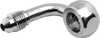 Brake Line Fitting, Chrome, Banjo 10mm, 90 Degree