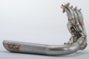 VooDoo Big Tube Sidewinder Exhaust for Suzuki Hayabusa (99-20), motorcycle aftermarket exhaust system with a polished metal finish and intricate pipe design.