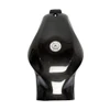 Montgomery Motorsports Carbon Fiber Low Profile Fuel Tank Suzuki Hayabusa (08-20), image showing a sleek black carbon fiber fuel tank designed for Suzuki Hayabusa from 2008 to 2021 with a low profile and modern look.
