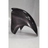 Montgomery Motorsports Carbon Fiber Front Fender Suzuki Hayabusa (08-21), black gloss finish with visible carbon fiber weave pattern. Montgomery Motorsports Carbon Fiber Front Fender Suzuki Hayabusa (08-21), black gloss finish with visible carbon fiber weave pattern.