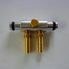 RCC Fuel Rail Tap Suzuki GSX1300R Hayabusa (08-20), metal fuel rail with brass fittings and black rubber seals.