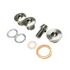 Ironless Innovations Titanium Oil Galley Plug Kit Suzuki Hayabusa (99-25), GSXR1000 (01-04) with metal plugs, washers, and seals. Ironless Innovations Titanium Oil Galley Plug Kit Suzuki Hayabusa (99-25), GSXR1000 (01-04) with metal plugs, washers, and seals.