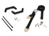 Brock's Performance Front End Lowering Strap Kit for Yamaha YZF-R1 (09-14) and VMAX (09-17), including straps, mounting brackets, bolts, and hardware for motorcycle suspension adjustment.