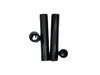 Ironless Innovations Lightweight Swingarm Pivot Link Bearing Sleeves, Suzuki Hayabusa (99-07) 20mm, black spacer sleeves for motorcycle maintenance.