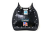 Brocks Performance Custom Corbin Seat Suzuki Hayabusa, black motorcycle seat with mounting hardware and stickers.
