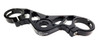 VooDoo Voodoo Top Triple Clamp Kawasaki ZX-14R (06-26), black motorcycle triple clamp component with ergonomic design VooDoo Voodoo Top Triple Clamp Kawasaki ZX-14R (06-26), black motorcycle triple clamp component with ergonomic design