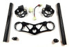 VooDoo Voodoo Top Triple Clamp Complete Kit Suzuki Hayabusa (99-25), motorcycle handlebar clamps with mounting hardware and stem adapters.
