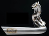 VooDoo Big Tube Natural Sidewinder Exhaust Suzuki GSXR1000 (07-25), stainless steel motorcycle exhaust with a curved design and branding label