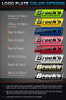 Brocks Performance Brocks Dual Alien Head Slip On Exhaust Suzuki Hayabusa (08-21), featuring customizable logo plates in green, yellow, blue, pink, red, white, black & gold, black & silver color options.