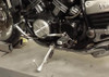 VooDoo Adjustable Kickstand Yamaha VMAX1700 (85-07), close-up of motorcycle kickstand and engine area.