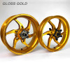 Coremoto Apex-6 Forged Aluminum Wheels Suzuki GSXR1000 (05-08) - Gloss Gold Set
