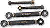 PSR Open Box PSR Adjustable Lowering Links for Suzuki, Kawasaki, Yamaha motorcycles, black and silver finished motorcycle lowering links with mounting hardware. PSR Open Box PSR Adjustable Lowering Links for Suzuki, Kawasaki, Yamaha motorcycles, black and silver finished motorcycle lowering links with mounting hardware.