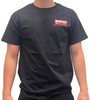 Schnitz Racing Trevor And Carson T-Shirt, black t-shirt with red and white Schnitz Racing logo on the front chest.