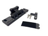 Elite Performance Machine Lightweight Gas Tank Mount Suzuki Hayabusa (22-25), image of a durable black mount with mounting hardware and strap for secure attachment.
