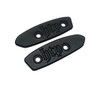 HTP Performance HTP Mirror Block Off Plates Suzuki Hayabusa (22-25), black rubber mirror block off plates with embossed HTP logo for motorcycle customization.
