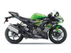 Dynojet Power Commander 6 Kawasaki ZX-6R (13-20), product image of a black and green Kawasaki ZX-6R motorcycle with a focus on the electronic tuning module installed on the bike. Dynojet Power Commander 6 Kawasaki ZX-6R (13-20), product image of a black and green Kawasaki ZX-6R motorcycle with a focus on the electronic tuning module installed on the bike.