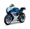 Zero Gravity Double Bubble Windscreen Suzuki GSXR600/750 (11-26), a high-performance motorcycle windscreen in black, designed for improved aerodynamics and rider comfort.