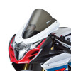 Zero Gravity Double Bubble Windscreen Suzuki GSXR1000 (09-16), close-up image of the tinted motorcycle windscreen mounted on a sport bike.