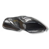 Montgomery Motorsports Carbon Fiber Low Profile Fuel Tank Suzuki Hayabusa (22-25), high-quality sleek black carbon fiber motorcycle fuel tank with a low profile design for Suzuki Hayabusa (2022-2025).
