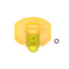 Quantum Fuel Systems Fuel Pump Strainer / Filter Suzuki GSXR1000 (01-06), yellow filter with mesh and small filter component.