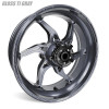 Coremoto Apex-6 Forged Aluminum Wheels Yamaha YZF-R6 (17-24), high-performance gray forged aluminum motorcycle wheel with a sleek design for Yamaha YZF-R6 models from 2017 to 2024.