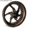 Coremoto Apex-6 Forged Aluminum Wheels Yamaha YZF-R6 (17-24), satin bronze coated motorcycle wheel with sporty design.