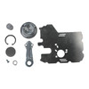 Vance & Hines Swinging Oil Pick-Up Kit Suzuki GS1100/1150, motorcycle oil pickup kit components including metal plate, oil filter screen, pick-up tube, screws, and clamp