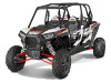 APE Manual Cam Chain Tensioner Polaris RZR 1000 (14-16), off-road all-terrain vehicle with four seats, rugged tires, and a sturdy roll cage.