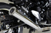 Brocks Performance Brocks StreetMeg Full Exhaust System 20" Muffler Kawasaki Z900RS (18-25), motorcycle exhaust system with chrome muffler and black components.