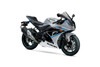 Brocks Performance Superstock Box V2.0 Suzuki GSXR1000, a sleek silver and black motorcycle with blue accents and aerodynamic design. Brocks Performance Superstock Box V2.0 Suzuki GSXR1000, a sleek silver and black motorcycle with blue accents and aerodynamic design.