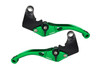 Vortex V3 Race Levers Suzuki GSXR1000 (12-16), green and black motorcycle brake and clutch levers.